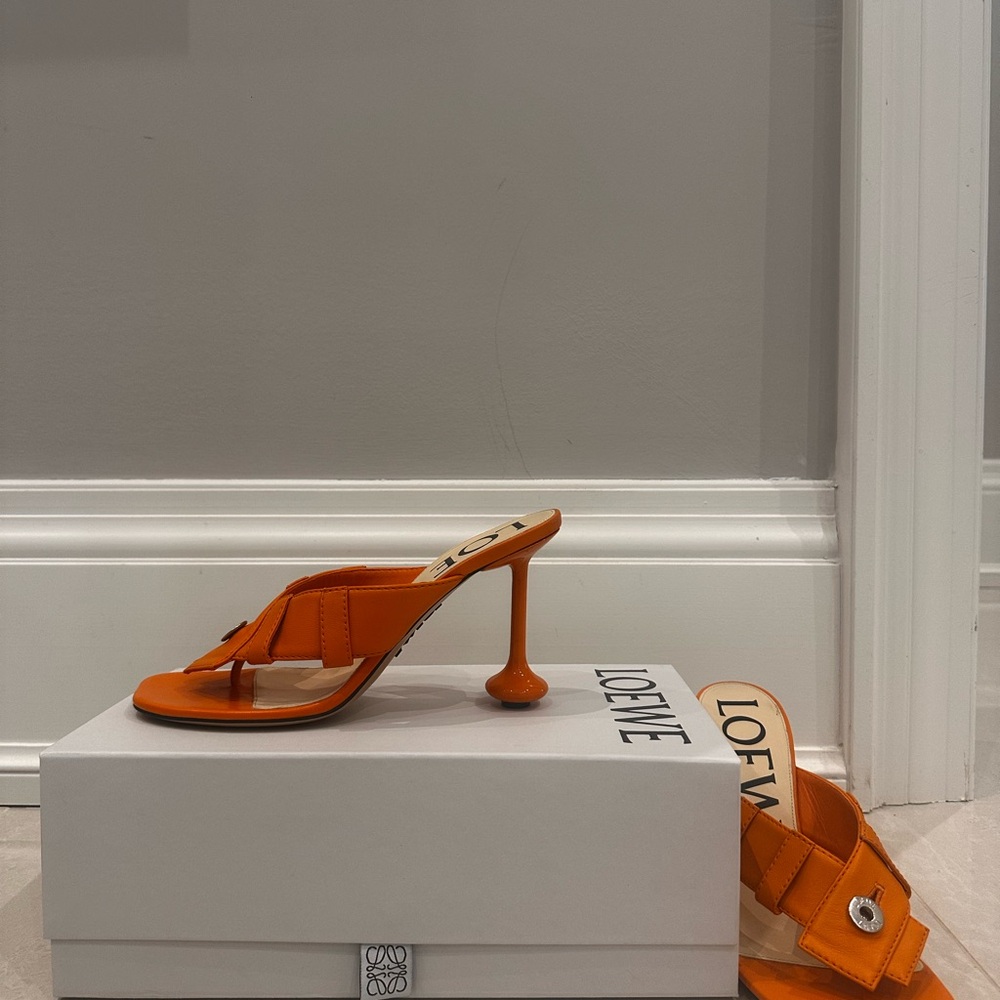 Loewe Toy Heel Sandal (Orange)